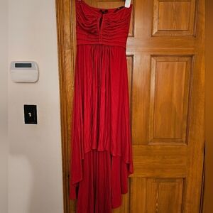 Sky NWT Elegant Red Strapless Dress